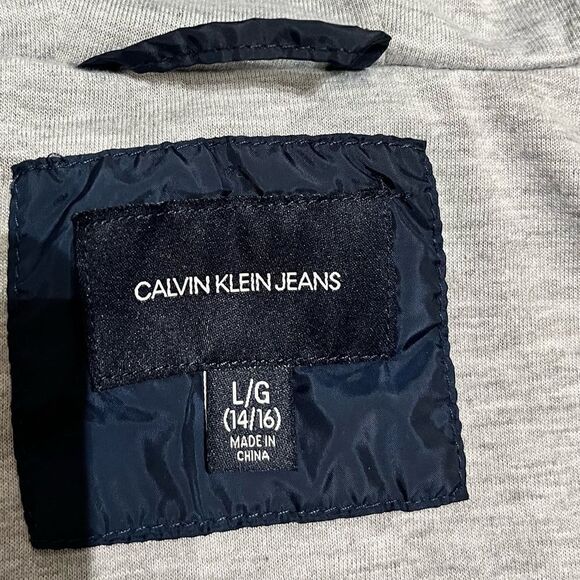 Calvin Klein Jeans Blue Lightweight Jacket, Size YL, EUC - Picture 3 of 7